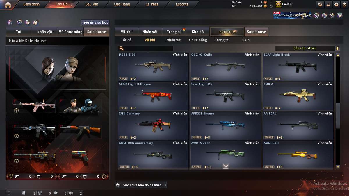 shop acc cf uy tin gia re